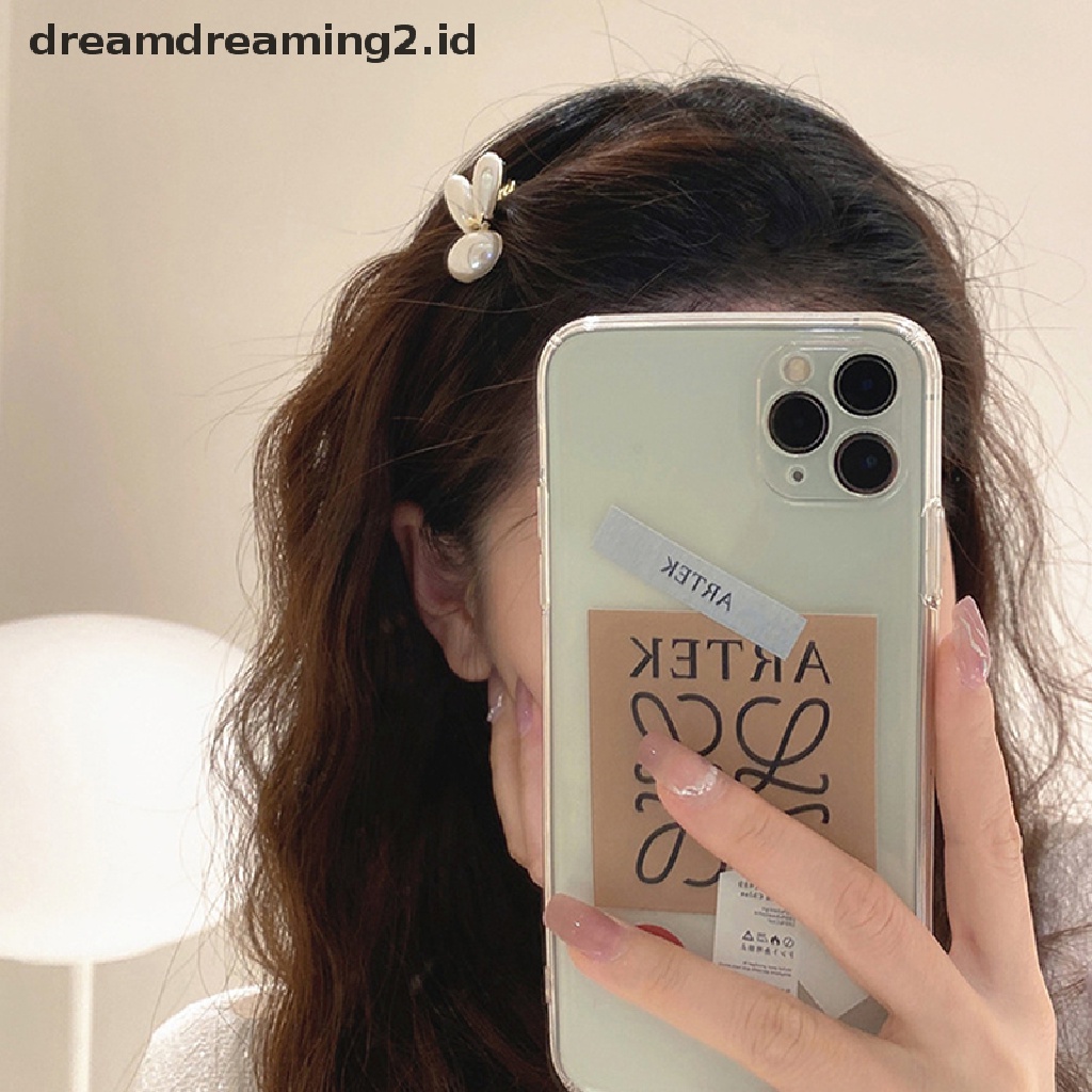 (dream) 1pc Rabbit Pearl Hair Clip Tahun Baru Kelinci Klip Rambut Wanita Fashion Jepit Rambut Gadis Manis Hiasan Kepala Aksesoris Rambut//