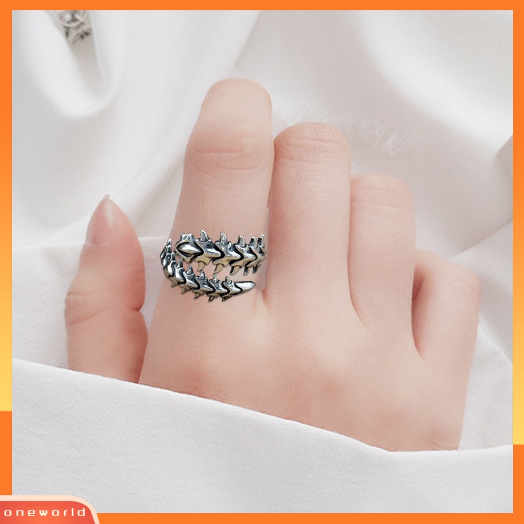 [EONE] Punk Adjustable Alloy Pria Cincin Chine Pasangan Pembukaan Cincin Perhiasan Aksesoris