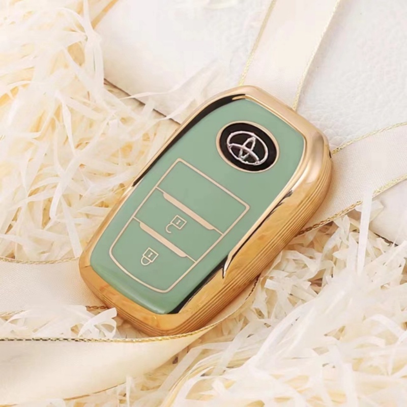 1pcs/toyota Camry RAV4 Auris Corolla Avensis Verso Yaris Aygo Scion Case Kunci Mobil Tas Cover Shell Gantungan Kunci Pelindung
