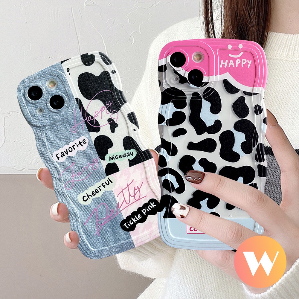 Denim Patch Leopard Print Case Infinix Smart 6 4 5 Plus Hot 12i 20s 11s NFC 10T 10Lite 10s 20 11s Hot 8 10 12 Pro 9 11 Play Note 12Pro 8 12 G96 12 2023 10Pro Wavy Edge Soft Cover