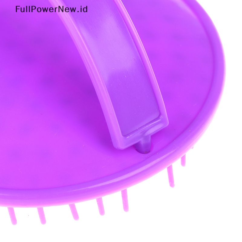 Power Bulat Lembut Shower Shampoo Massage Brush Sisir Cuci Rambut Kepala Head Massager ID