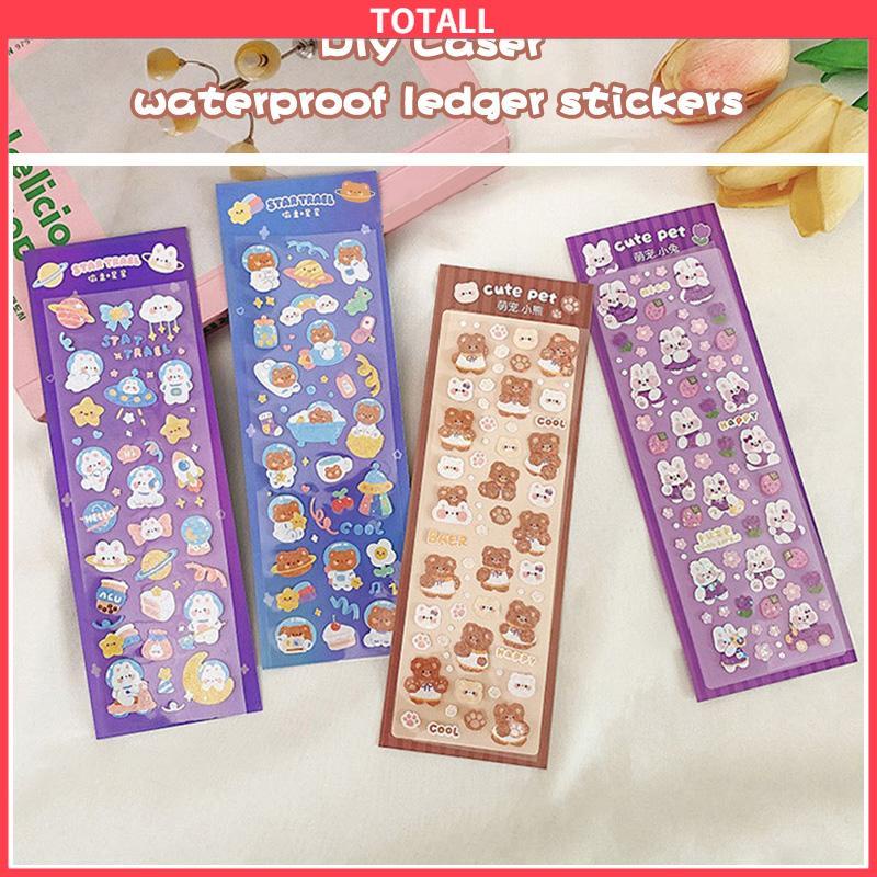 COD Stiker Laser Kartun Pola Kecil Tahan Air Untuk DIY Bahan Scrapbook-Totall