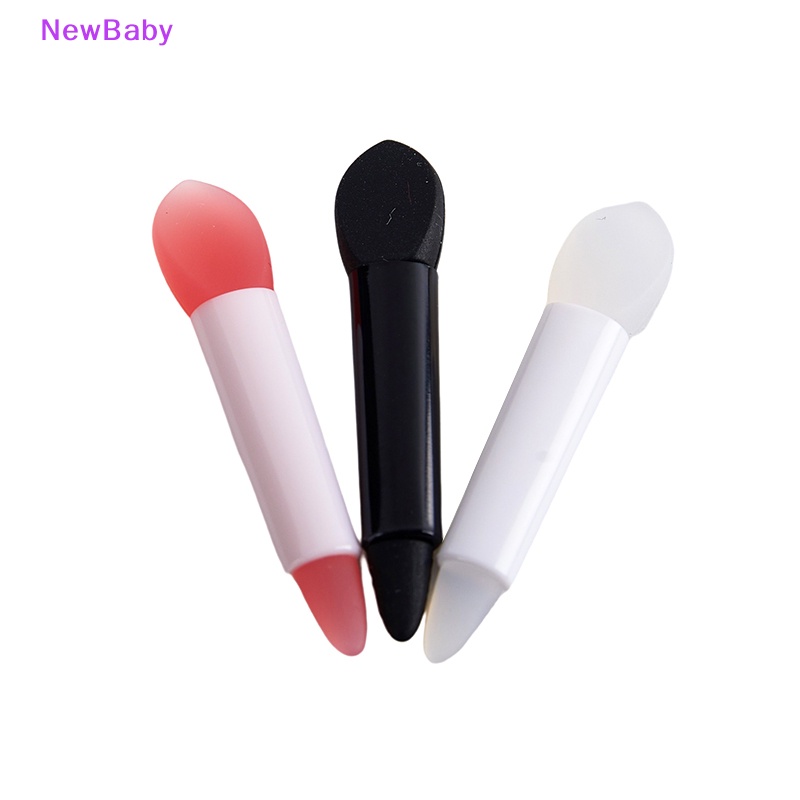 Newbaby 5PCS Dua Sisi Silikon Lip Balms Lip Mask Brush Makeup Brushes Tools ID