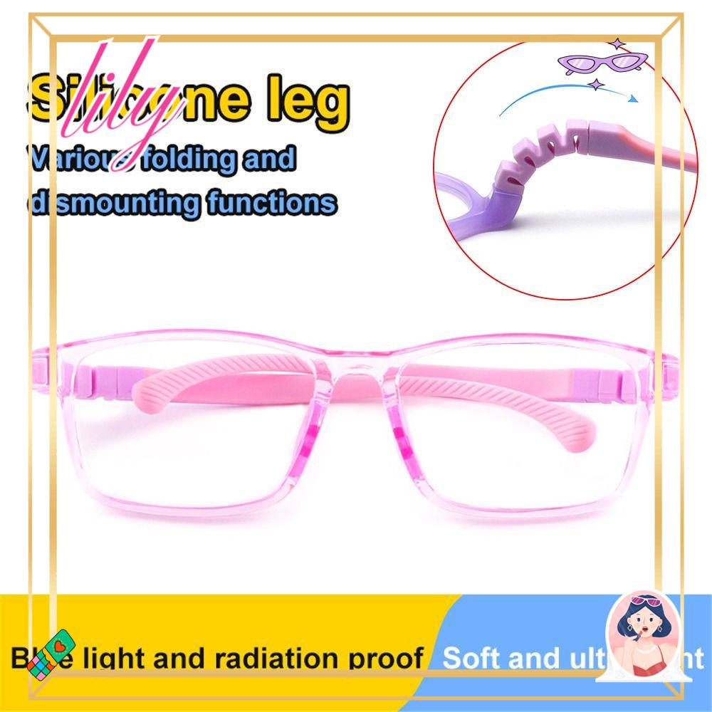 Lily Kids Kacamata Portabel Kelas Online Komputer Bingkai Ultra Ringan