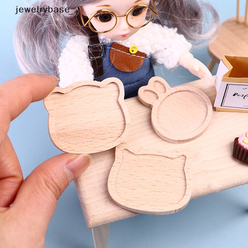 [jewelrybase] 1pc model Rumah Boneka Dihiasi Dengan Nampan Roti Buah dessert Kartun mini Butik