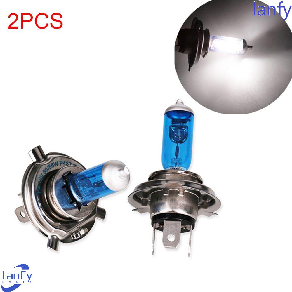 Lanfy Kaca Lampu Halogen 60/55W 2PCS H4 /9003/HB2