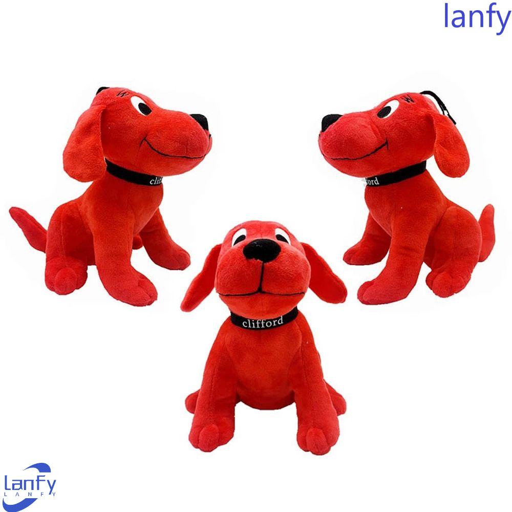 Lanfy The Big Red Dog Plush Toy Kawaii 22 cm Mainan Lembut Mainan Anak Kartun Plush Doll Boneka Anime