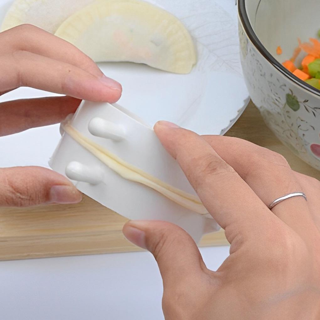 3buah PP Dumpling Ravioli Maker Portable Manual Dicuci Reusable Pengganti Gantung Halus Cetakan Rumah Tangga