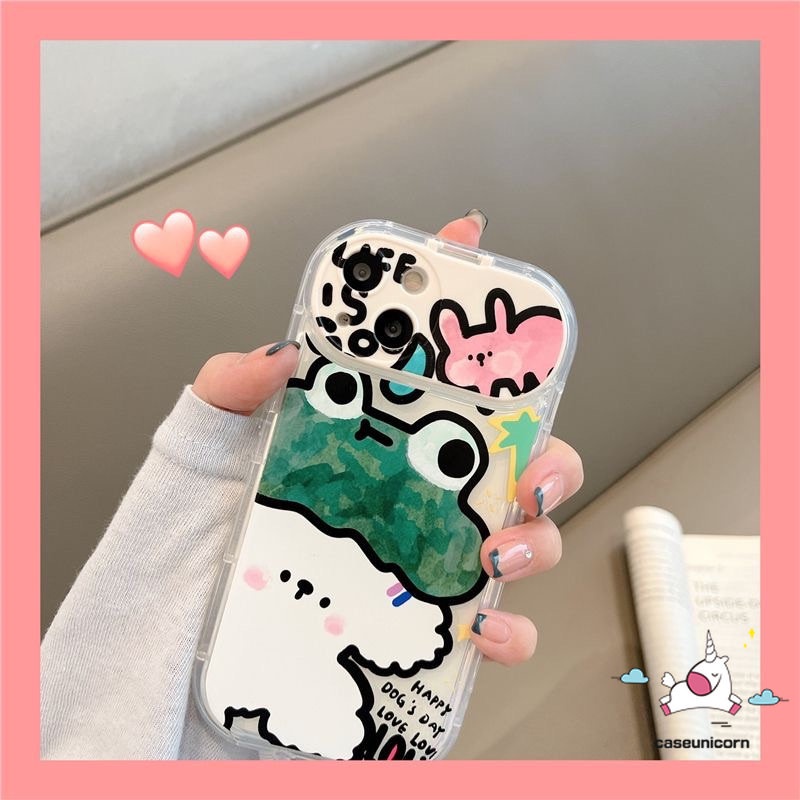 Casing Untuk Vivo Y15 Y12i Y20 Y11 Y17 Y91C Y20s G Y20i Y12s Y1S Y12 Y11s Y12A Y30G Y20A Y20G Kartun Hewan Beruang Lucu Kodok Kelinci Anjing Kreatif Flip Make Up Cermin Ponsel Soft Case