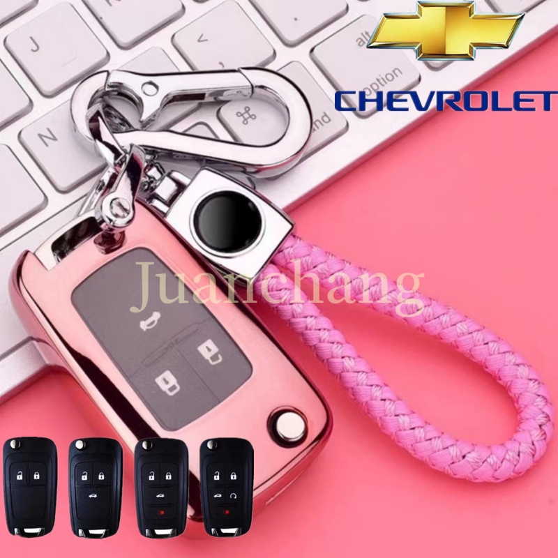 2per3 /4 /5Tombol TPU Penutup Kunci Mobil Untuk Chevrolet Cruze Aveo colorado Trax Sail Malibu Captiva Opel Vauxhall Astra J Corsa Insignia Remote Flip key cover Cas keychain Aksesoris