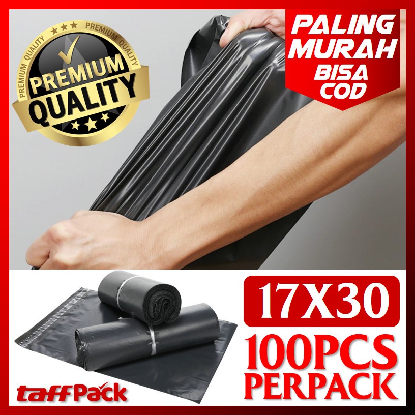 

BBM - ORIGINAL TaffPACK Kantong Amplop Plastik Packing Polymailer Polybag 17x30 cm 100 PCS