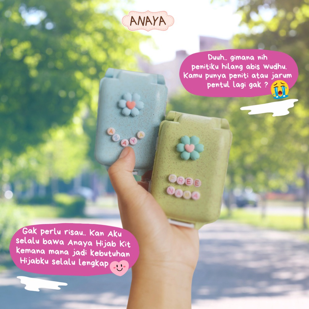 {FREE NAMA} ANAYA HIJAB KIT AKSESORIS PENITI HANDMADE