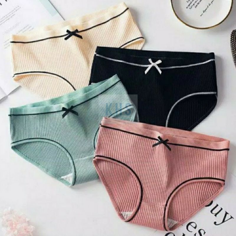 CELANA DALAM WANITA FASHION MOTIF PITA/UNDERWEAR CEWEK MOTIF PITA BAHAN KATUN