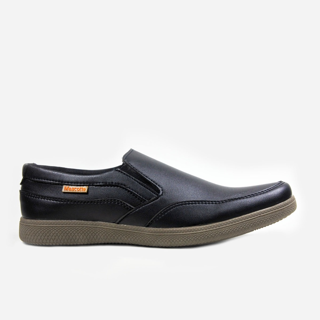 Mascotte SWALEY Sepatu Slip On Pria 923.015 [ Hitam &amp; Coklat ]RAMAYANA JAKTIM