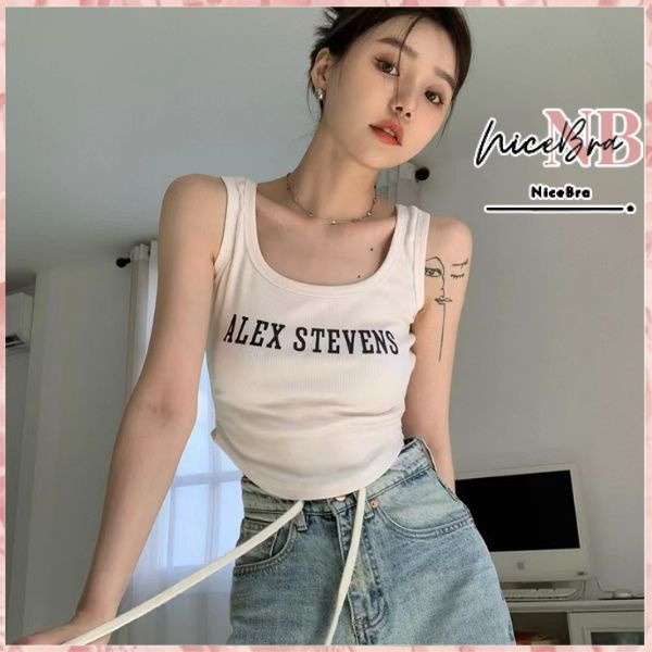 Nicebra Crop Top Tanktop Skinny Camisole Wanita Import 4087