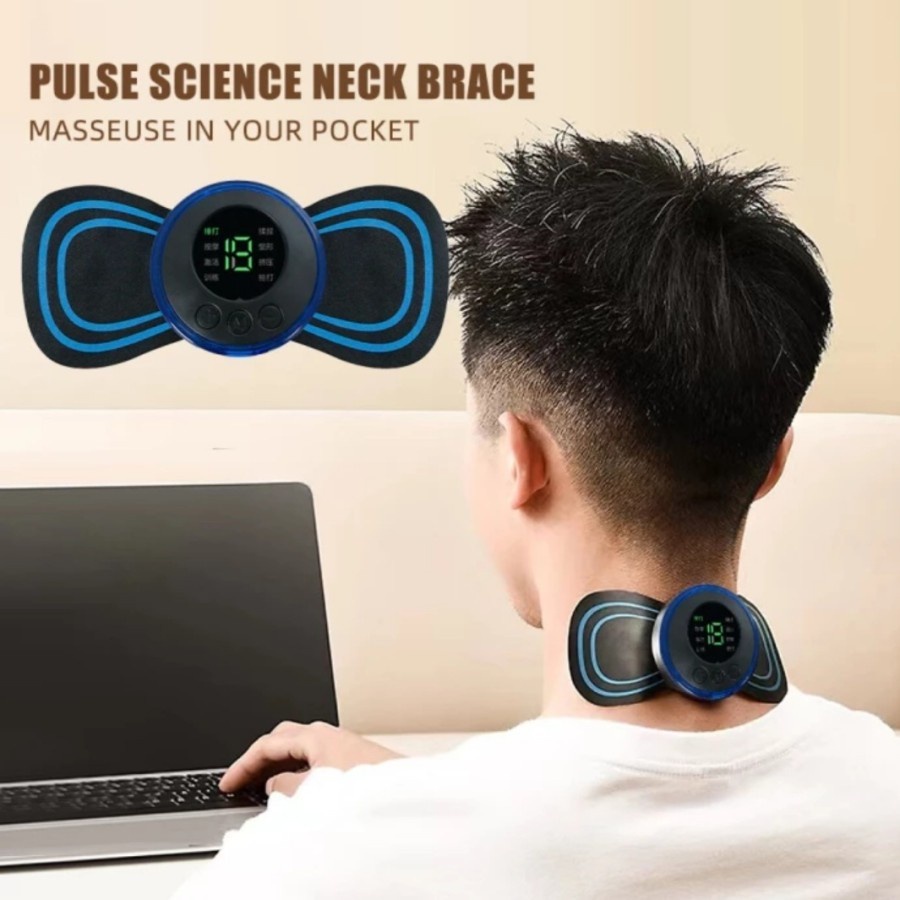 EMS Kupu Kupu / EMS Mini Massager - Alat Terapi Pijat Leher Punggung Lengan Paha dll