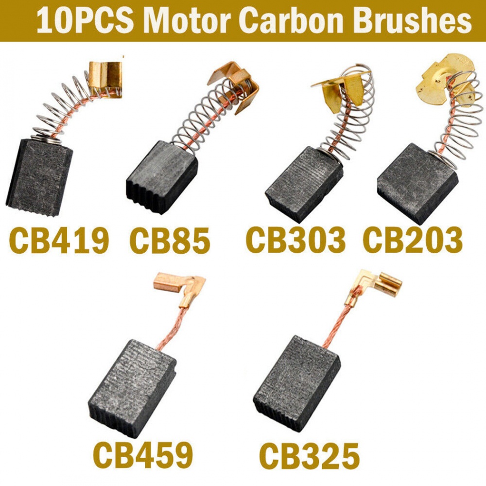 &quot;Paket Carbon Brushes Kompatibel Dengan Model Makita Angle Grinder Isi 10buah (CB325/CB459/CB303/CB419/CB203)&quot;