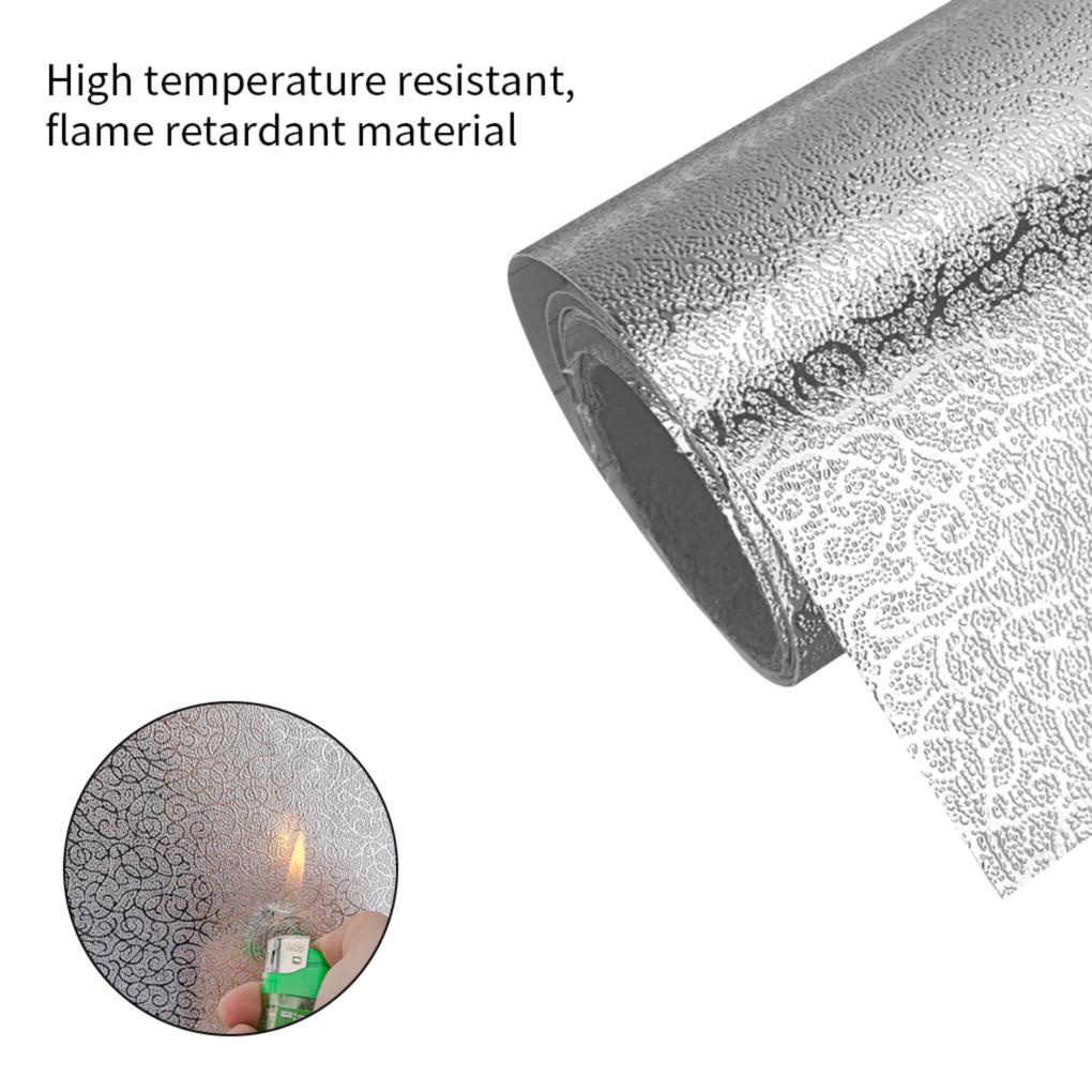 Stiker Anti Minyak Dapur Self Adhesive Wall Sticker Kertas Aluminium Foil Untuk