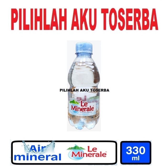 Le Minerale Air Mineral Botol Mini Pet 330 ml - ( 1 DUS ISI 24 botol )