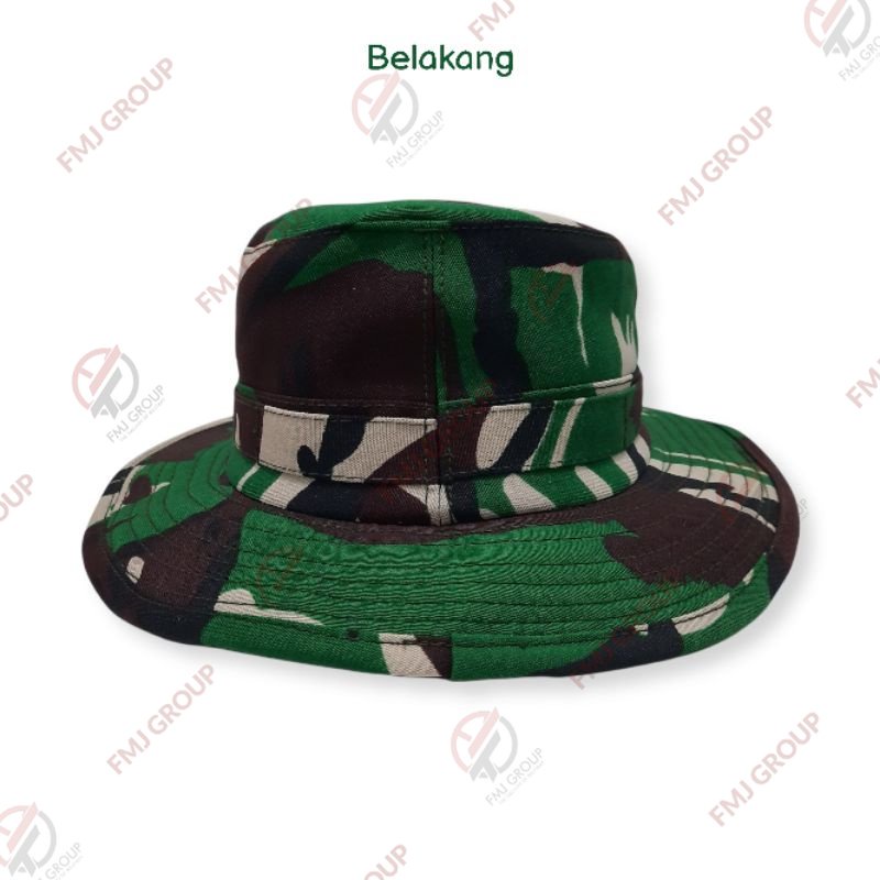 Topi Rimba Loreng Malvinas Velbed Premium Cerah Waterproof