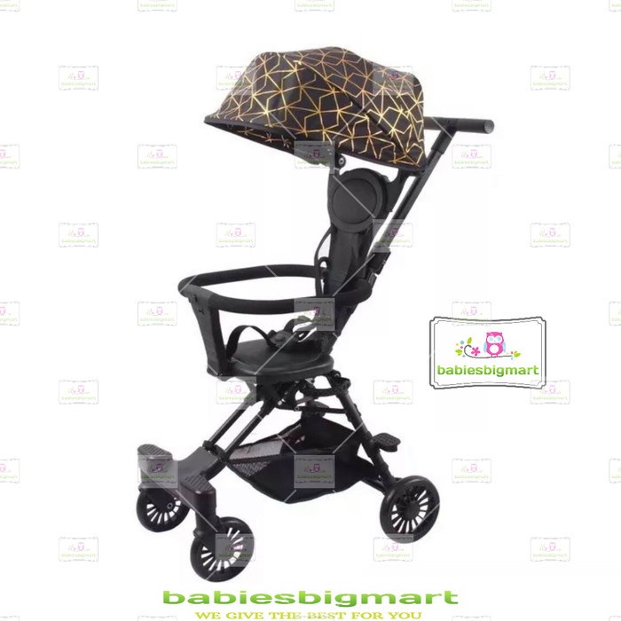 Stroller Baby Kereta Dorong Lipat Kecil Magic Stroller 2 Way Q2 Cabin Size Bisa Masuk Kedalam Pesawat