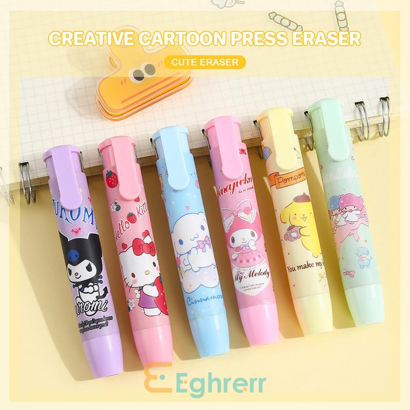 

✨EG-Penghapus Pensil Sanrio Mekanik Motif Karakter Lucu Mechanical Eraser Penghapus Bentuk Lipstick Hapusan Eraser Lipstik-Eghrerr