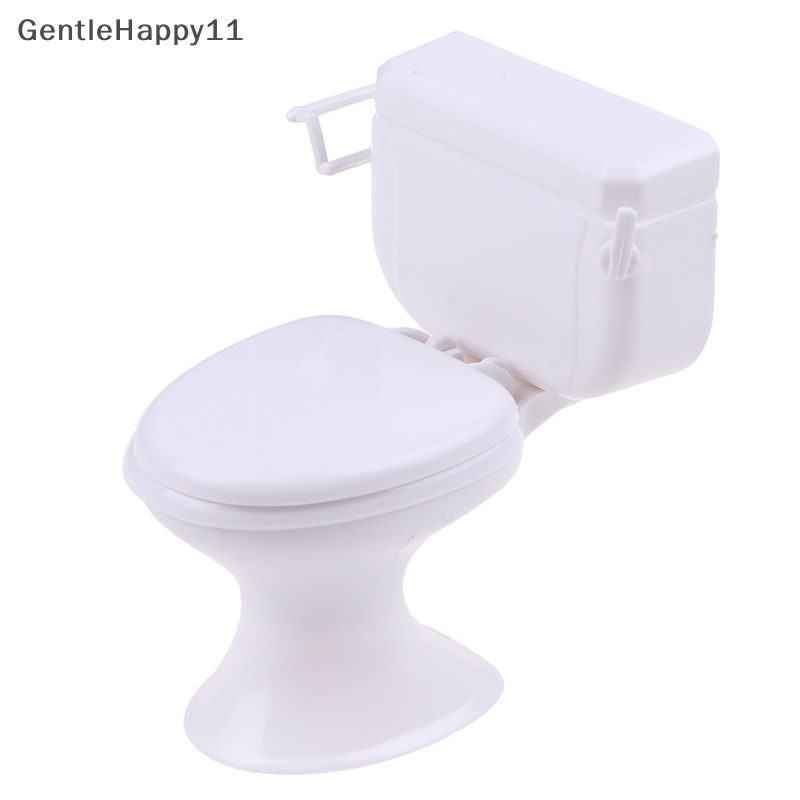 Gentlehappy Furniture Rumah Boneka Vintage Kamar Mandi Toilet Miniatur Mainan Boneka Aksesoris id