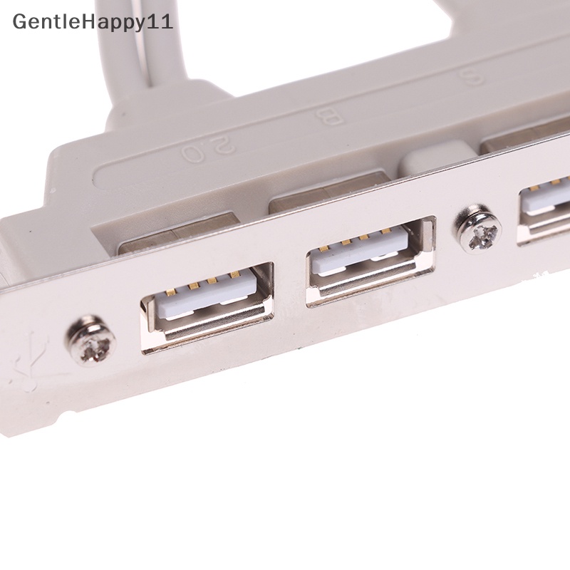 Gentlehappy Kabel Ekstensi Header MainBoard USB 2.0 Ke 9pin 4port Untuk PC Panel id