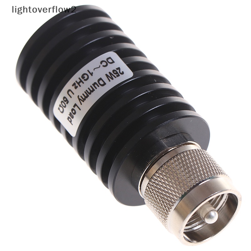 [lightoverflow2] Rf Coaxial 25W U Style UHF PL259 M Male Konektor 50ohm DC-1GHz Dummy Load Plug [ID]