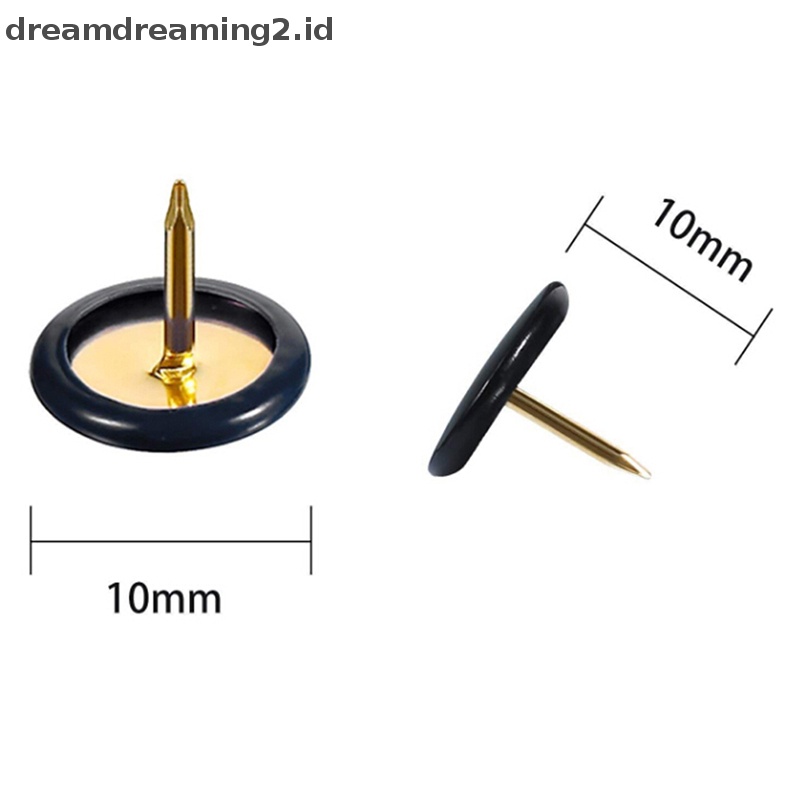 (drea) 100pcs Pin Dorong Bulat Papan Pengumuman Map Thumb Tacks Point Bulle Drawing  //