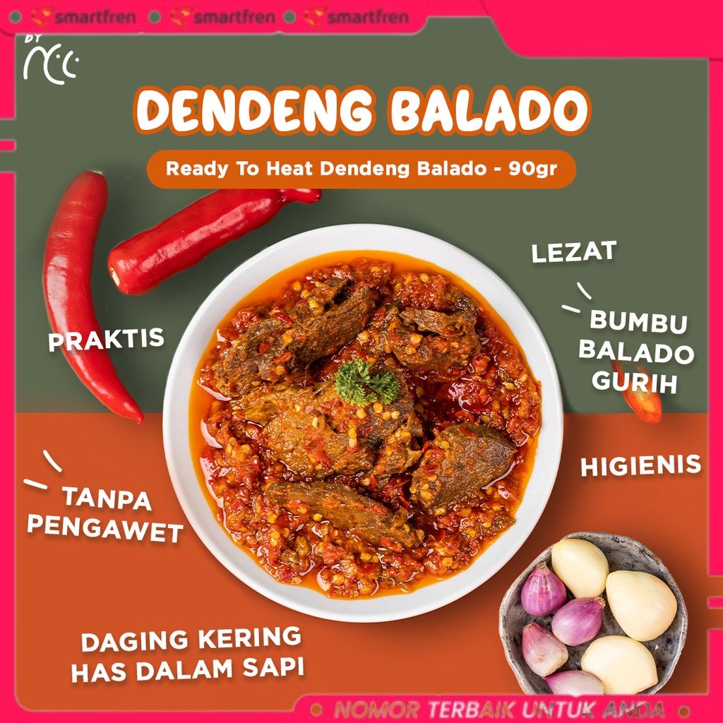 

BISA COD By NCC Dendeng Gurih Sambal Balado / Makanan Instan Lauk Cepat Saji Termurah