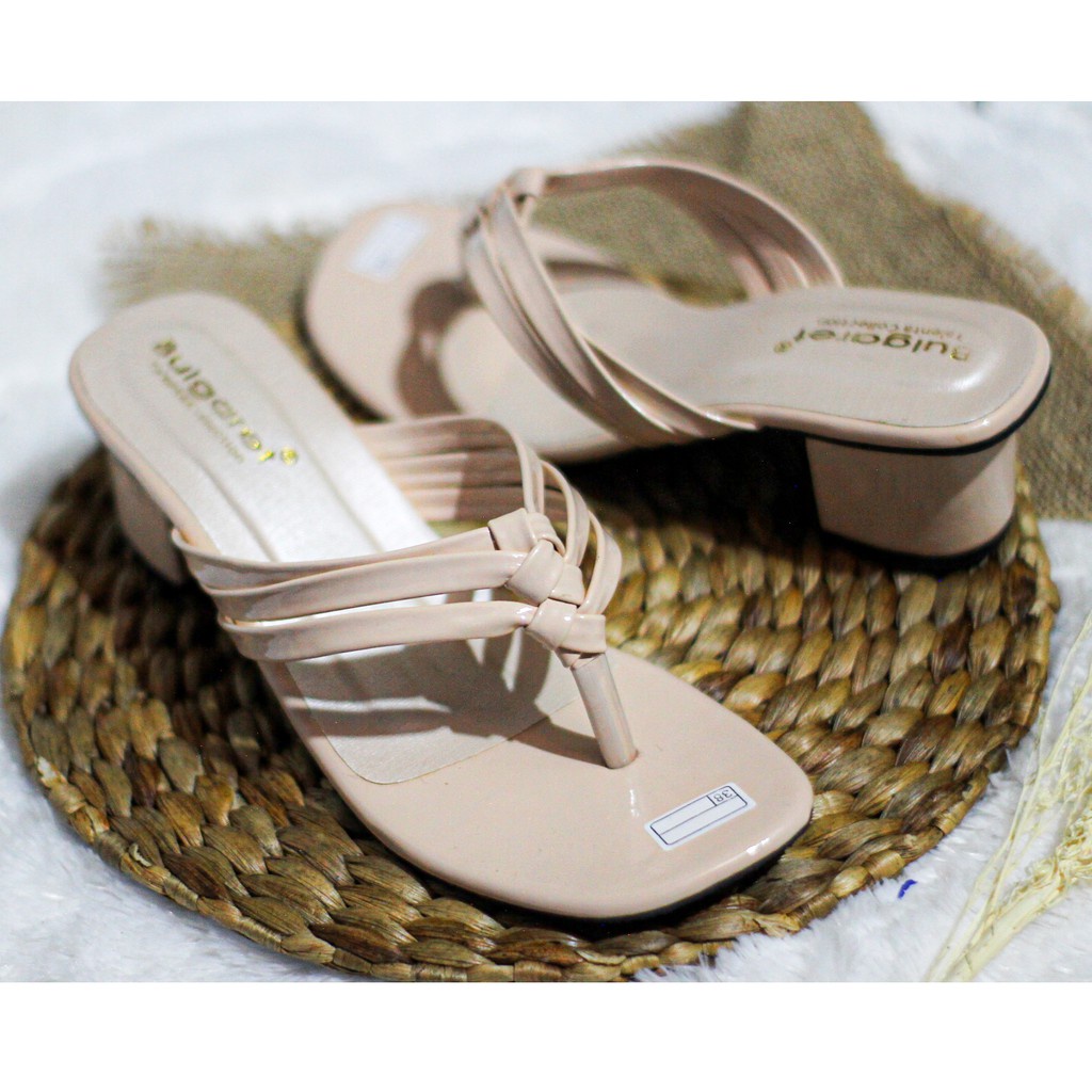 Sandal Heels Wanita Tali Anyam 5cm BR 97