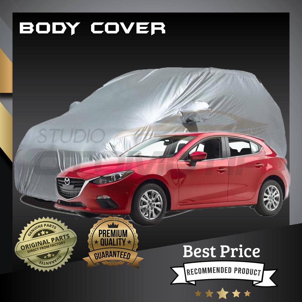 SARUNG MOBIL MAZDA 3 HATCHBACK 2013-2018 PREMIUM BODY COVER MAZDA 3 HATCHBACK 2013-2018