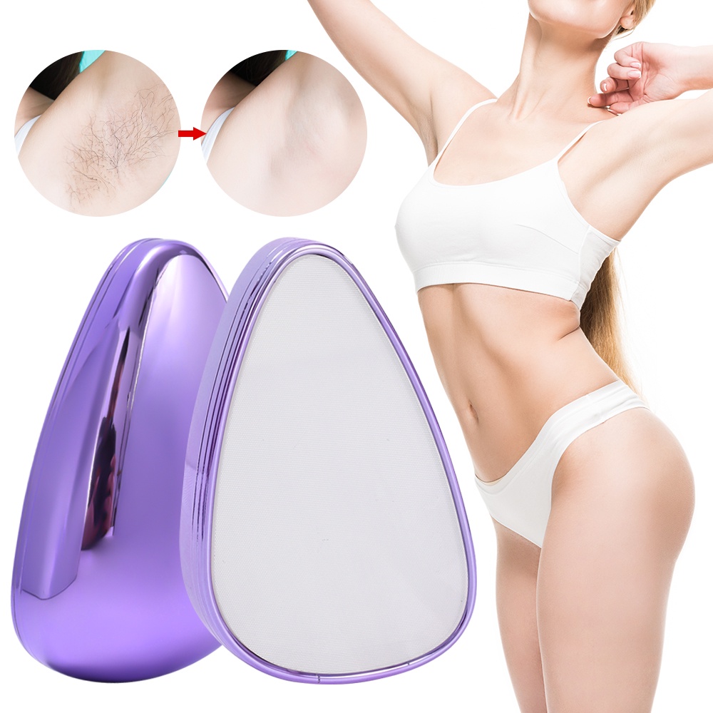 [Unggulan] 1pc Epilator Tanpa Sakit Ringan Tidak Rusak Penghilang Rambut Nano Hair Grinder Reusable Body Arms Leg Hair Removal Machine Penghilang Bulu Artefak Alat Epilasi Untuk Wanita Pria