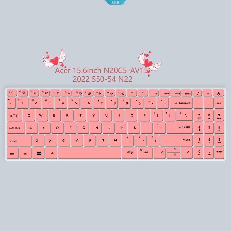 Pelindung Film Keyboard Silikon Laptop Untuk Acer 15.6inch N20C5-AV15 2022 S50-54 N22 Tahan Air Dan Tahan Lembab Film Pelindung Cakupan Penuh [ZK]