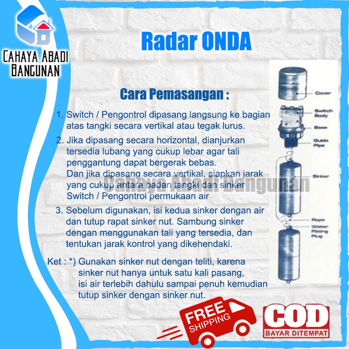 Radar Air ONDA | Radar Toren | Radar Pelampung | Radar Otomatis