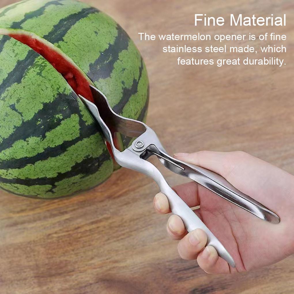 Pembuka Semangka Stainless Steel Anti Karat Tidak Berbau Genggam Reusable Washable Kitchen Opening Tang Alat Aksesoris