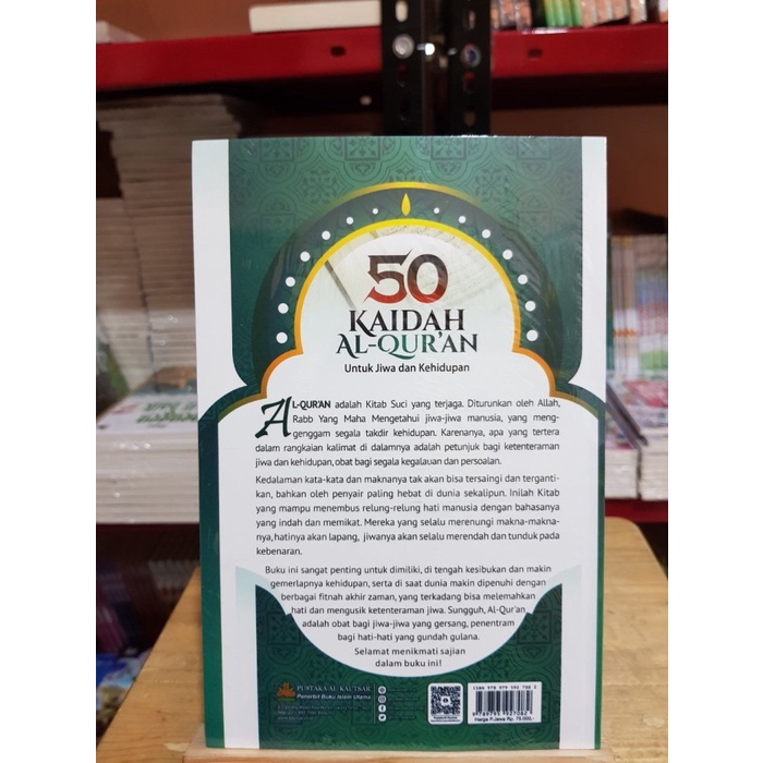 50 Kaidah Al-Quran Untuk Jiwa dan Kehidupan - cover hijau