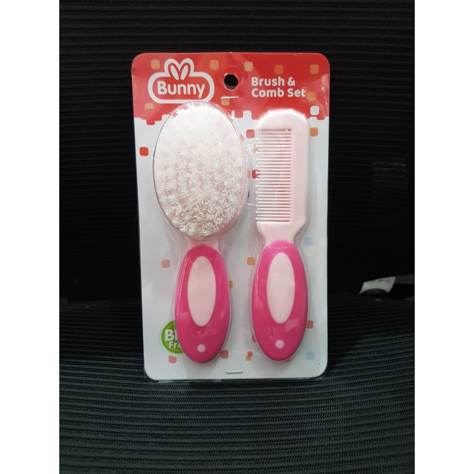 Lusty Bunny Sisir &amp; Sikat Bayi Brush &amp;comb set isi 2