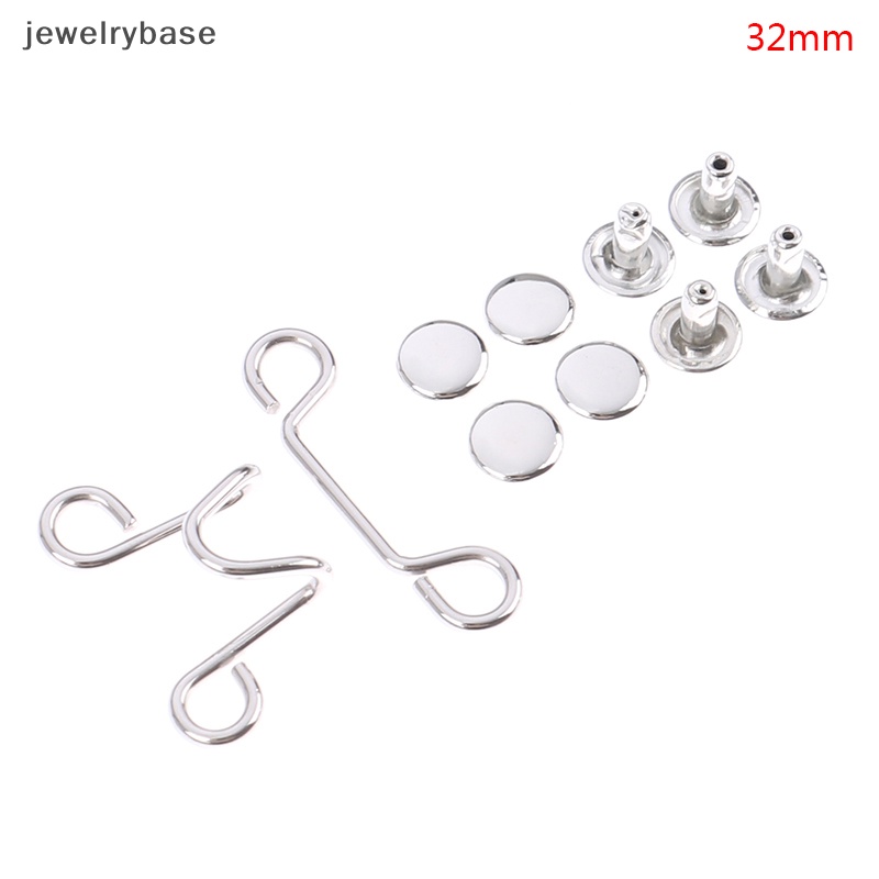 [jewelrybase] 27/32mm Gesper Pinggang Bebas Paku Waist Closing Adjustable Snap Button Resuable  Butik