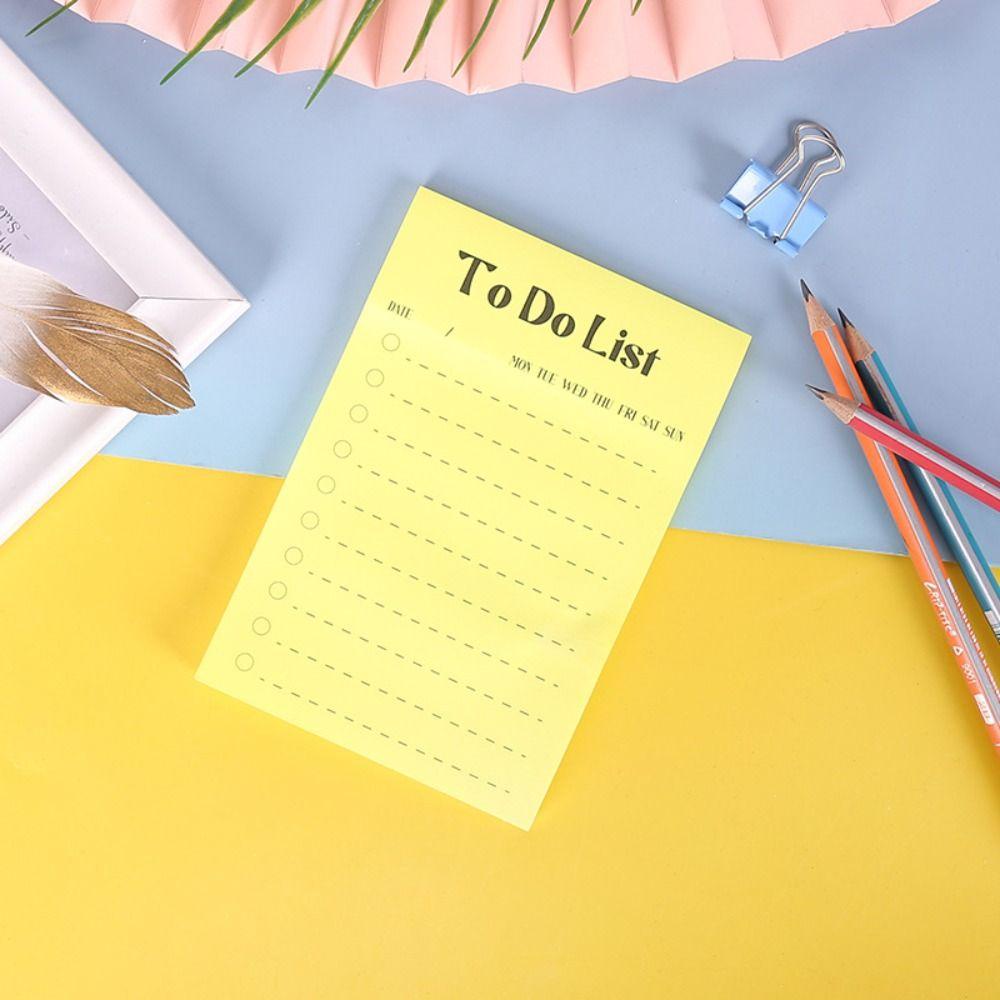 Lanfy To Do List Sticky Pad Disiplin Diri Check It Weekly Daily Planner Siswa Alat Tulis Sekolah Kantor Perlengkapan Studing Planning Jadwal Notepad