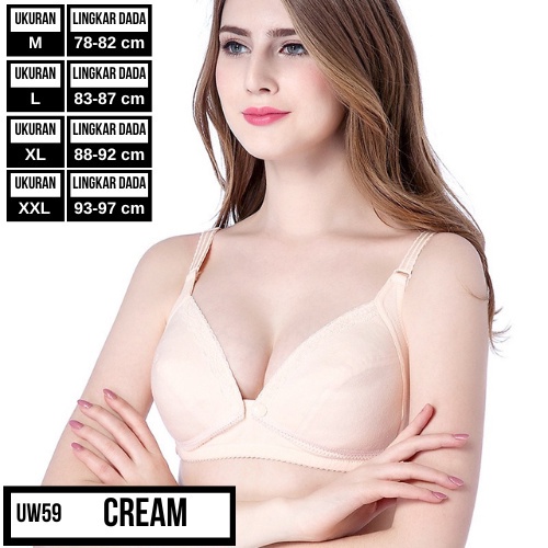 Bra Menyusui Kancing Depan BH Ibu Hamil Maternity Bra BH Menyusui Tanpa Kawat