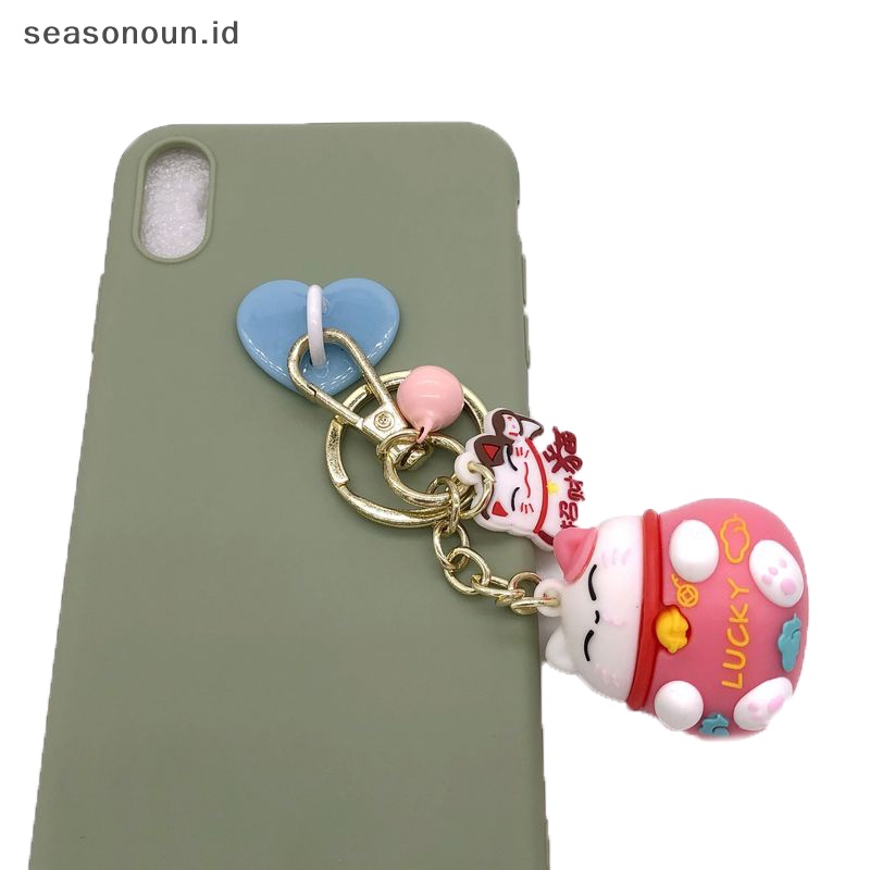 Seasonoun Kawaii Perekat Logam Jantung Telepon Pesona Pemegang Ponsel Case Jari Cincin Stand Hooks Gesper Ch Clasp Aksesoris.