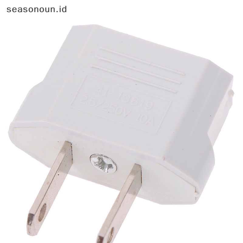 Seasonoun 4Pcs Konverter Adaptor charger travel plug us to eu usa plug us to us