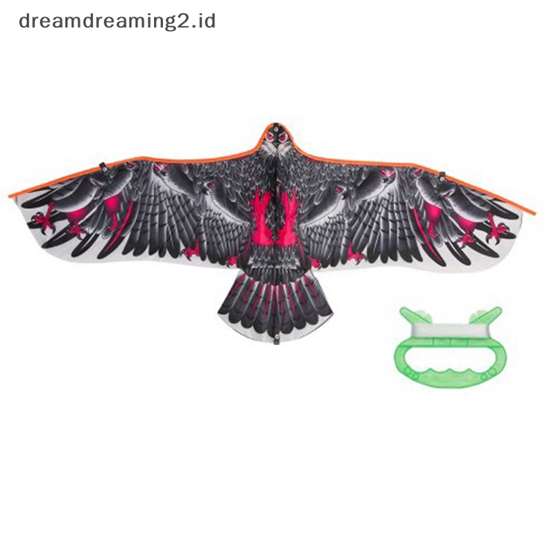 (drea) Layangan Eagle 1.1m Dengan Garis Layangan 30meter Anak Flying Bird Layangan Mainan Outdoor//