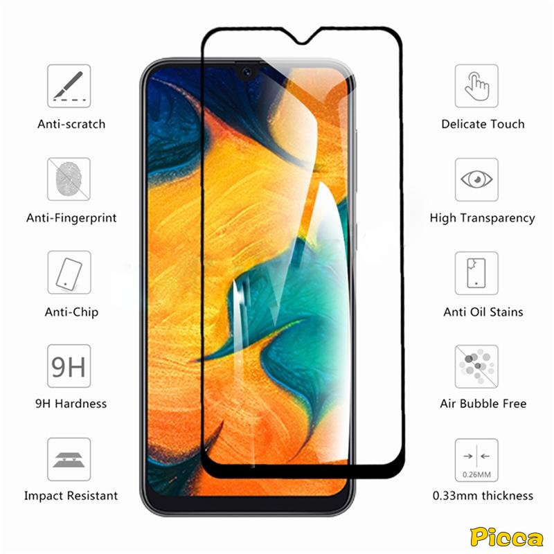 Untuk Samsung A14 A54 A34 A04 A13 A33 A12 A53 S21FE S20FE M02 A73 A11 M11 M12 A23 A32 A02 A01 A03 M23 1-3PCS 9D Full Cover Tempered Glass