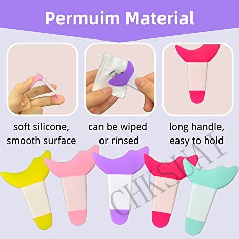 3in1 Eyelash, Eyeshadow, Eyeliner Aid Guard Tool Pads/Alat Bantu Makeup Mata Silikon Reusable/Aplikator Pelindung Bulu Mata Maskara