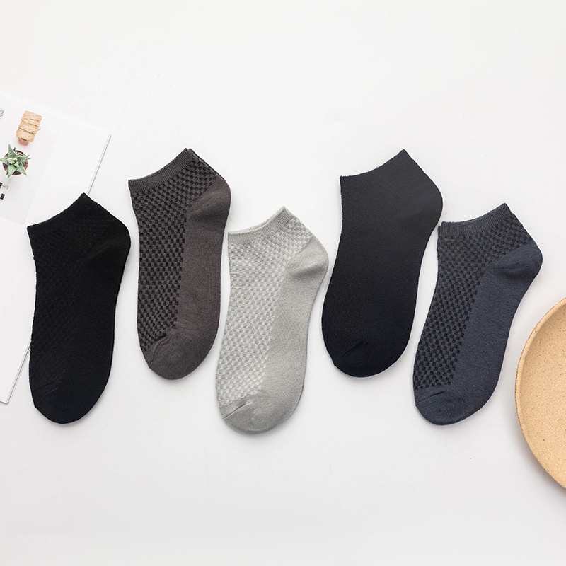 PA Kaos Kaki Serat Bambu Arang Bamboo Pendek Semata Kaki Sock SS234