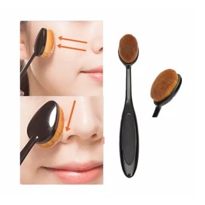 PA Kuas Oval Foundation Gagang Brush Portable Makeup Blending Contour Face Shading Bentuk Sikat Gigi AK098