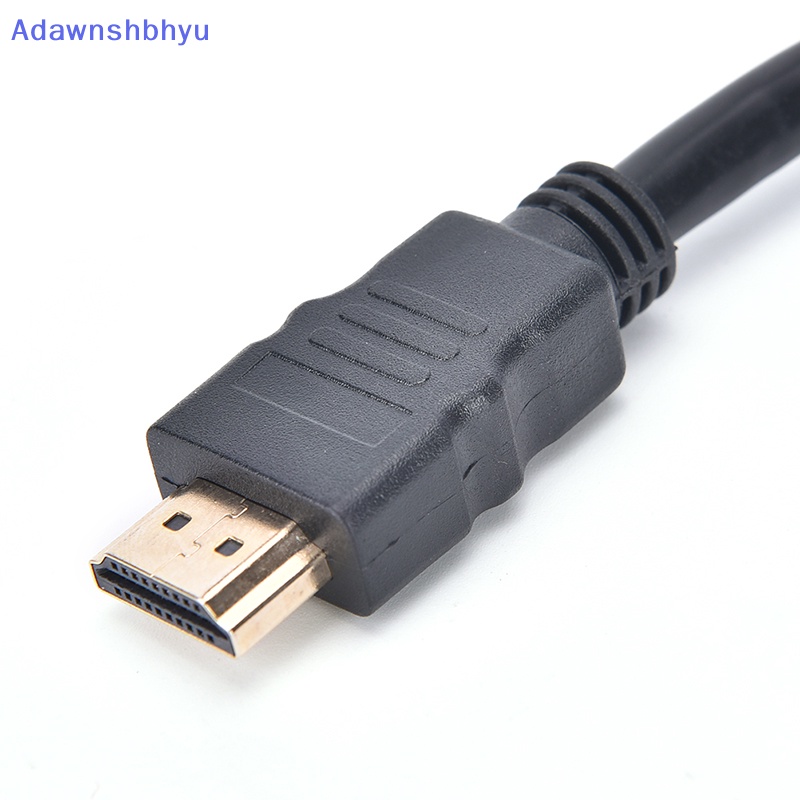 Adhyu Baru 1080P HDMI Port Male to 2female 1in2 Out Splitter Kabel Adapter Converter ID